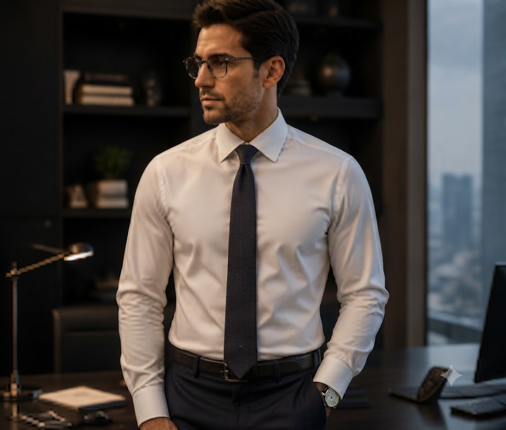 Professional businessman in suit carrying laptop