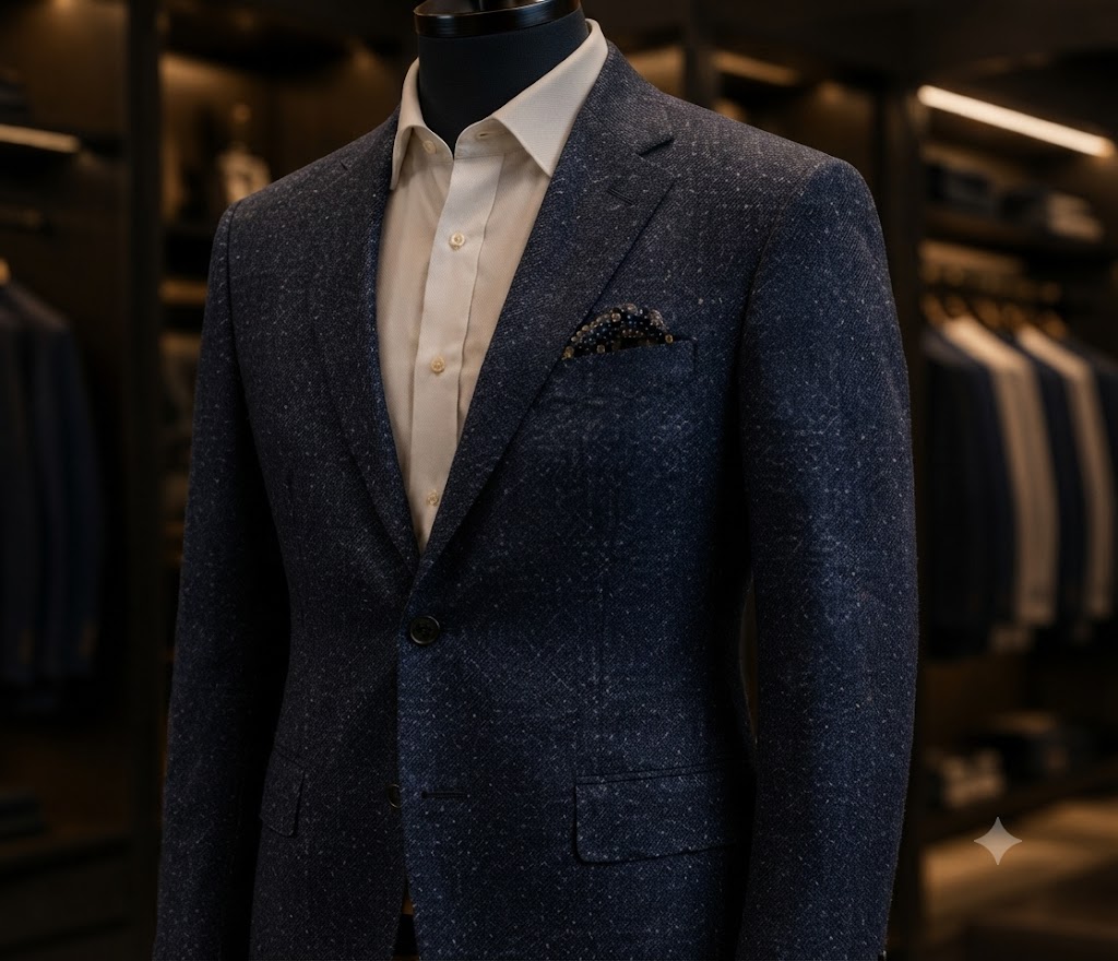 Confident professional holding suit jacket