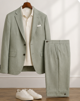 Black and white suit jackets on display