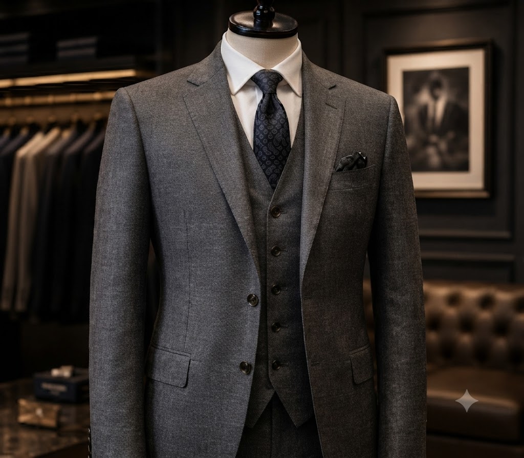 Distinguished gentleman in three-piece formal suit