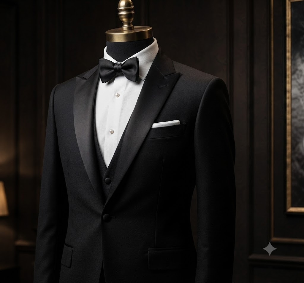 Stylish man in a premium formal white suit